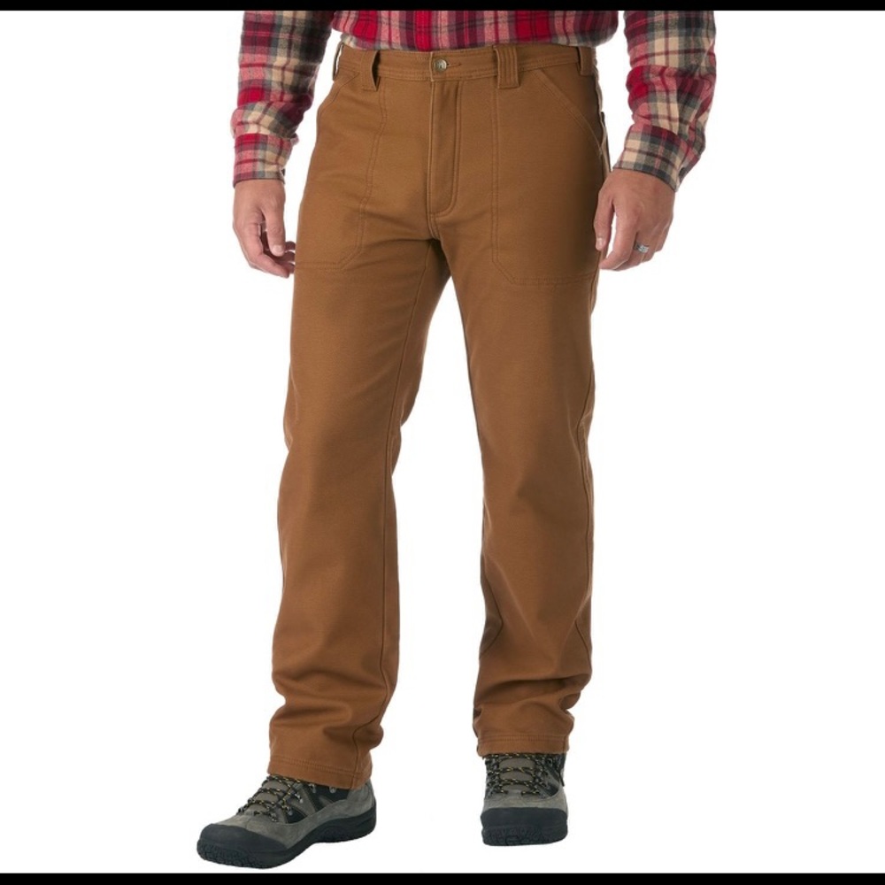 Coleman brown fleece-lined work pants, 42W 30L